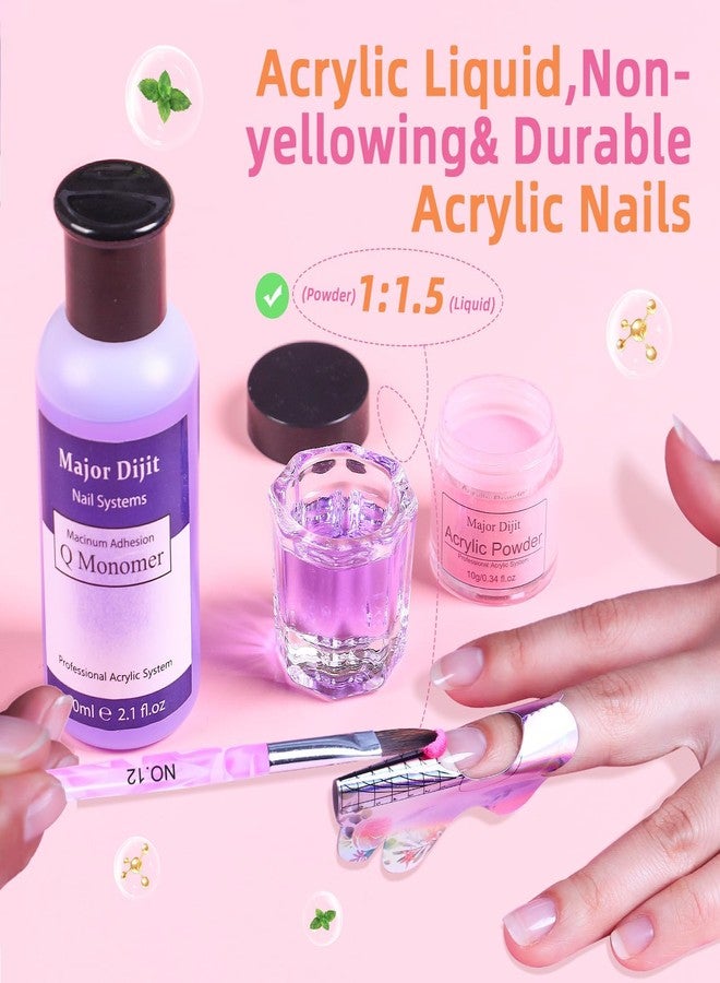 DOUBORQ Acrylic Nail Kit with Drill Set for Beginners with Everything 12 Color Acrylic Powder Nail Decoration Tools Home Salon - Image 3