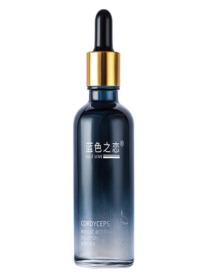 BLUE LOVE 1PC Cordyceps Facial Essence Serum - Reduces Fine Lines & Wrinkles, Hydrating & Anti-Aging Formula with Natural Ingredients for All Skin Types - Image 1
