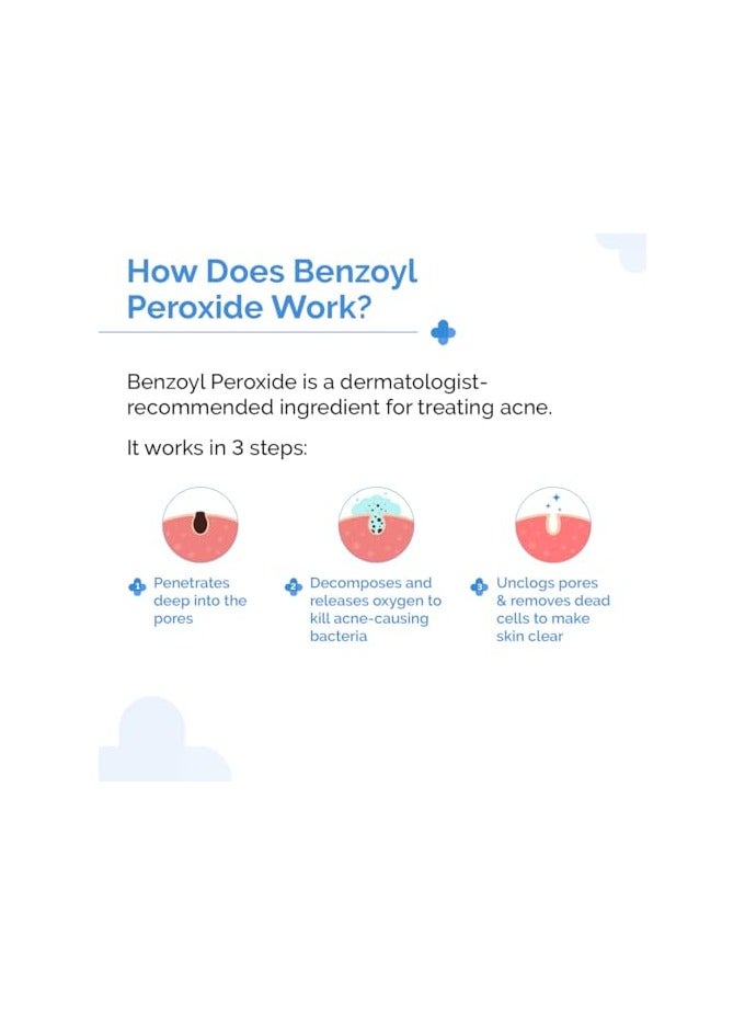 The Derma Co . 2.5% Benzoyl Peroxide Gel Face Wash|With Ceramide Complex & Glycerin|Treats Active Acne|Kills 99.9% Of Acne Bacteria|Non-Drying Formula|For Oily & Acne Prone Skin|For Unisex|100 Ml - Image 5