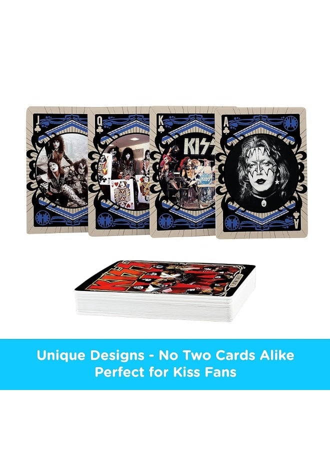 AQUARIUS KISS Playing Cards - KISS Themed Deck of Cards for Your Favorite Card Games - Officially Licensed KISS Merchandise & Collectibles - Poker Size with Linen Finish - Image 5