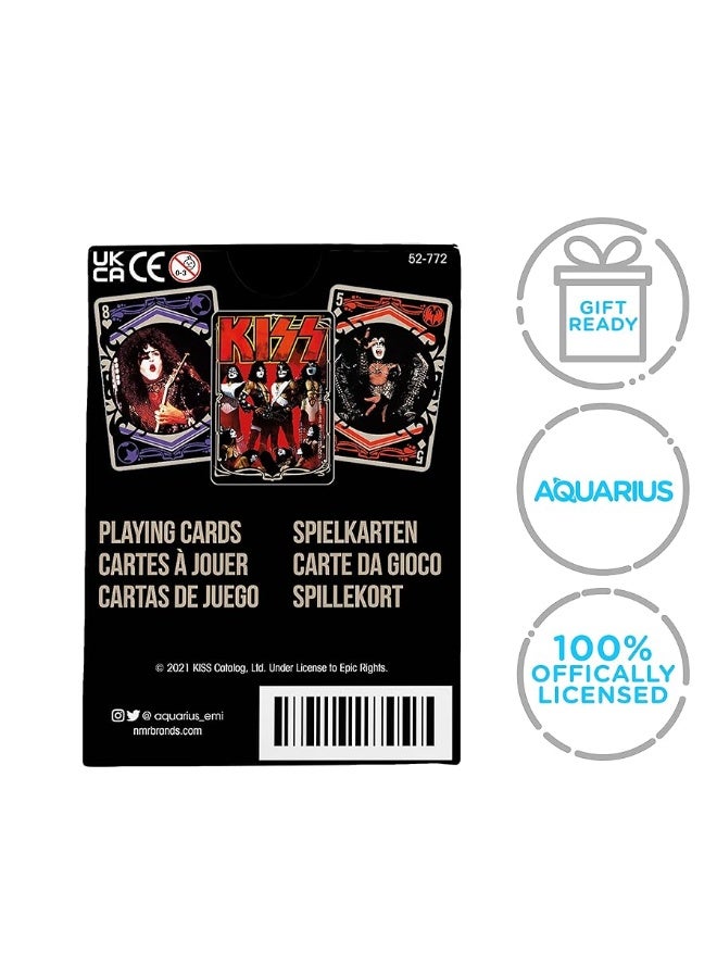 AQUARIUS KISS Playing Cards - KISS Themed Deck of Cards for Your Favorite Card Games - Officially Licensed KISS Merchandise & Collectibles - Poker Size with Linen Finish - Image 4