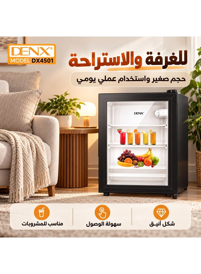 دينكس ثلاجة صغيرة DENX سعة 29 لتراً DX4501 – ثلاجة مدمجة وموفرة للطاقة تعمل بنظام التبريد المباشر - Image 5