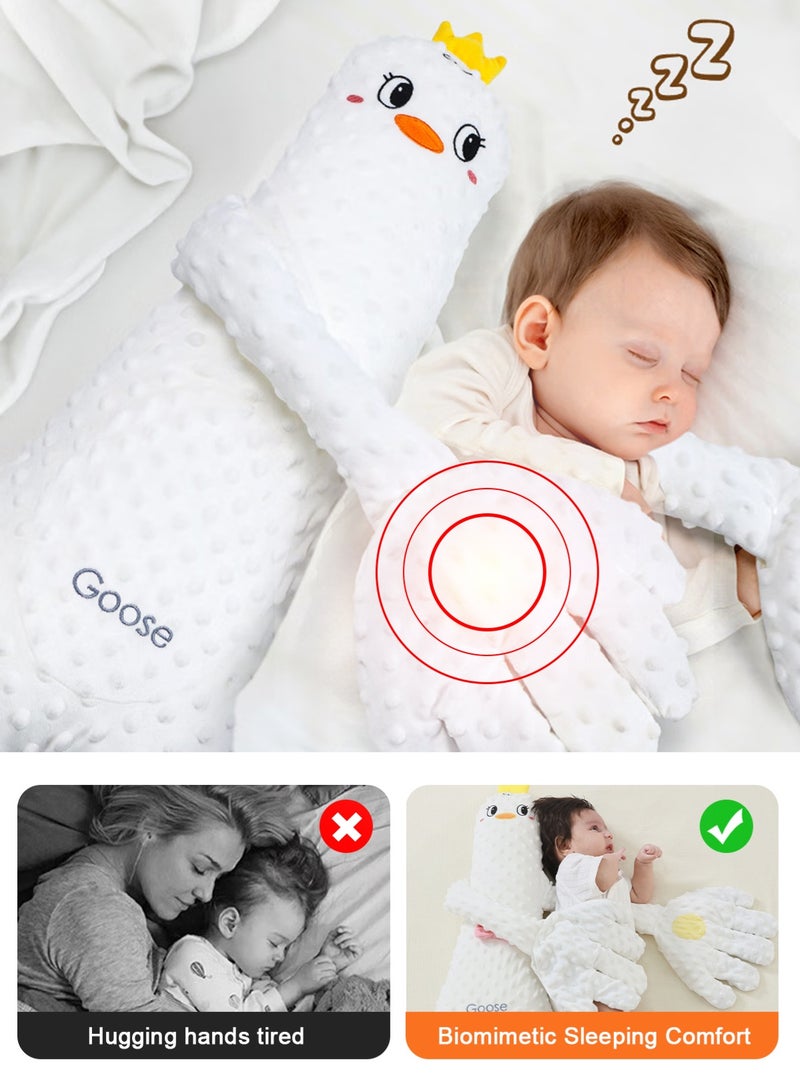 أوربازار صفعة الطفل للنوم، رفيقة مساعدة على النوم لمنع فزع الطفل، لعبة تربيت مهدئة للنوم مع وسادة راحة يد مهدئة، محاكاة قابلة للتعديل بثلاث مستويات لصفعة راحة يد الأم التلقائية - Image 3