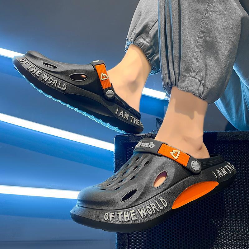Popular Men'S Slippers, Clogs, Non-Slip, Wear-Resistant, Deodorant, Summer Outdoor Non-Stinky Feet, Thick-Soled Casual Shoes - Image 3