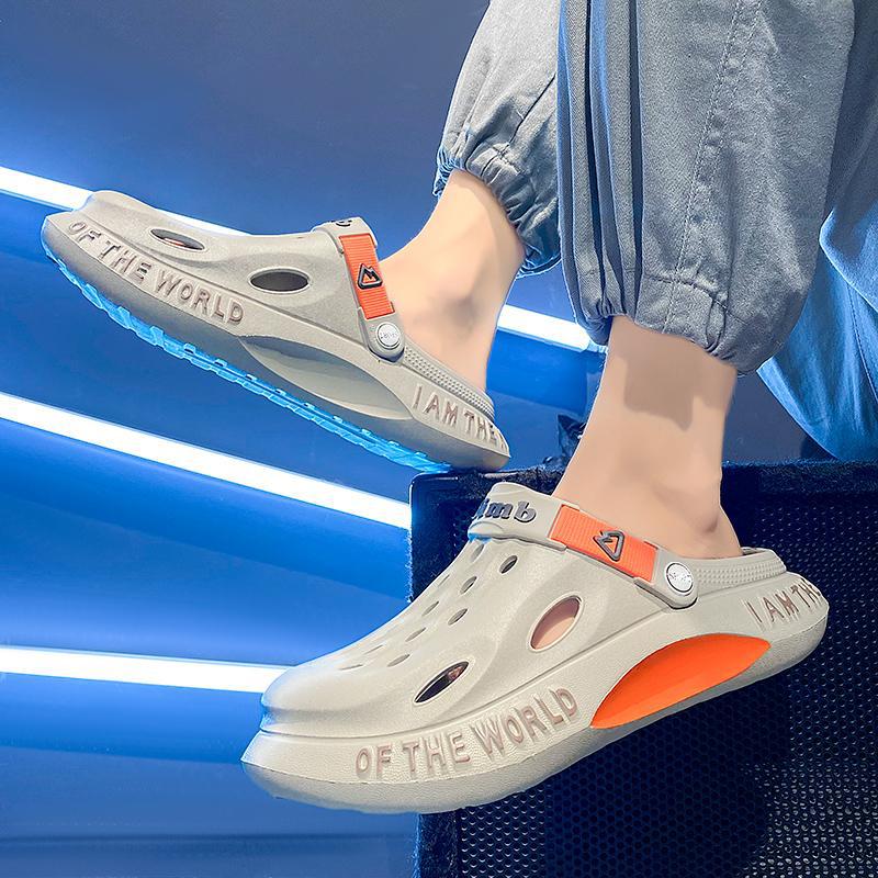 Popular Men'S Slippers, Clogs, Non-Slip, Wear-Resistant, Deodorant, Summer Outdoor Non-Stinky Feet, Thick-Soled Casual Shoes - Image 5