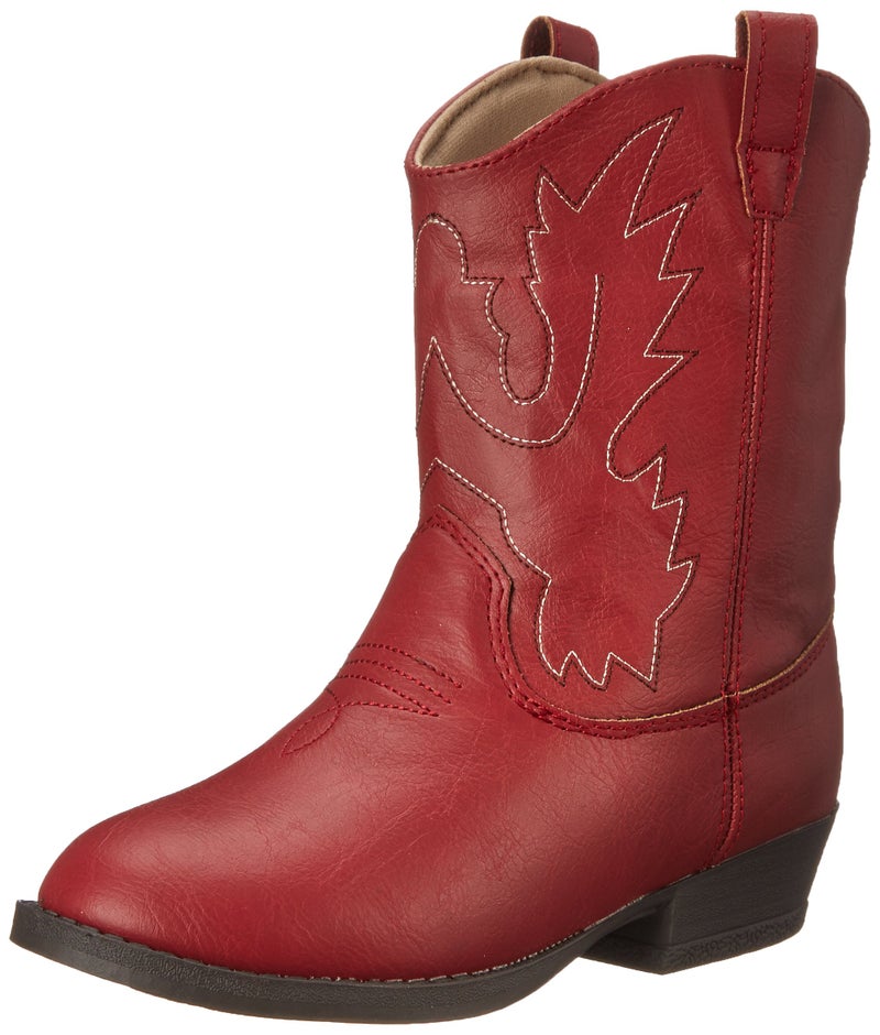 Baby Deer Kids Pointed Toe Western Boot Red 6 - Image 1