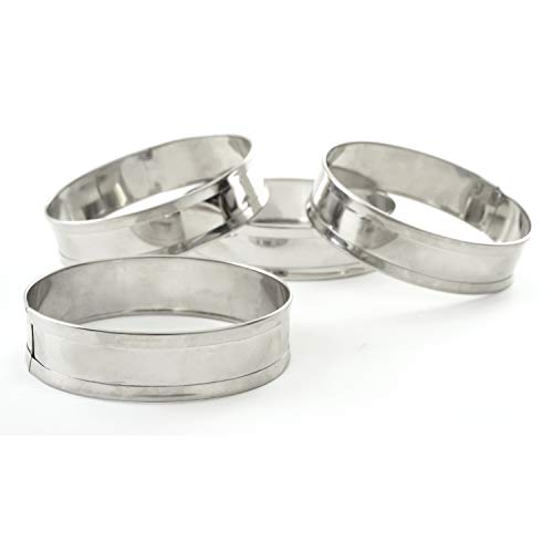 Norpro Norpro 3776 Stainless Steel English Muffin Rings Set of 4 sylver 