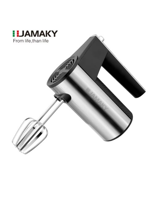 Electric Egg Beater, with Italian technology Stainless Steel, 5 Speeds, 350 Watt, JMK6005, Italian