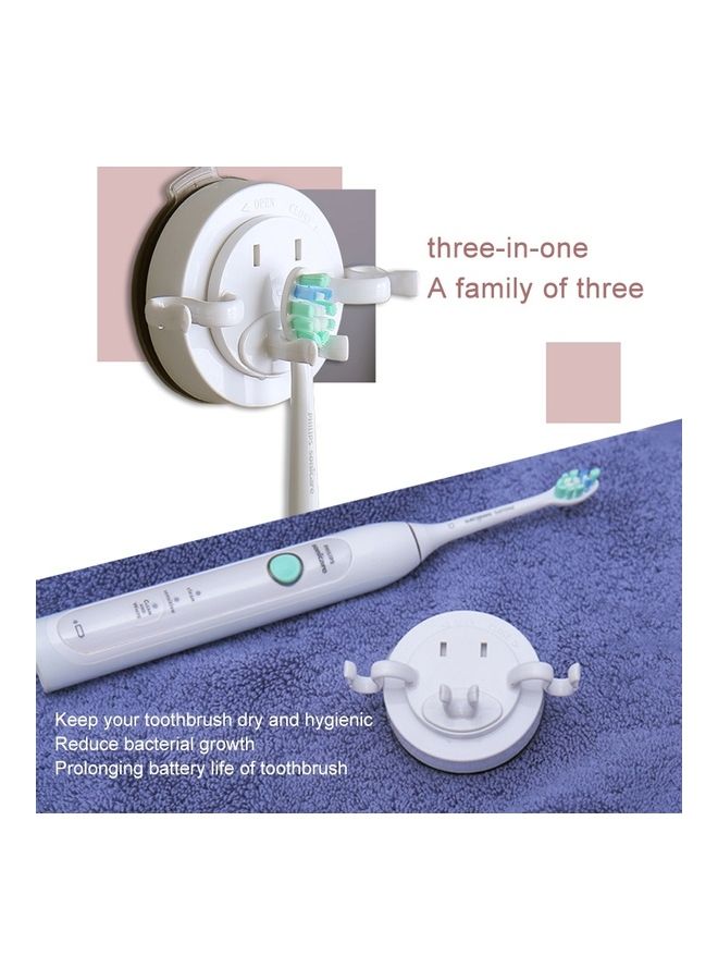 Electric Toothbrush Rack White 14x9x12cm  - Image 3