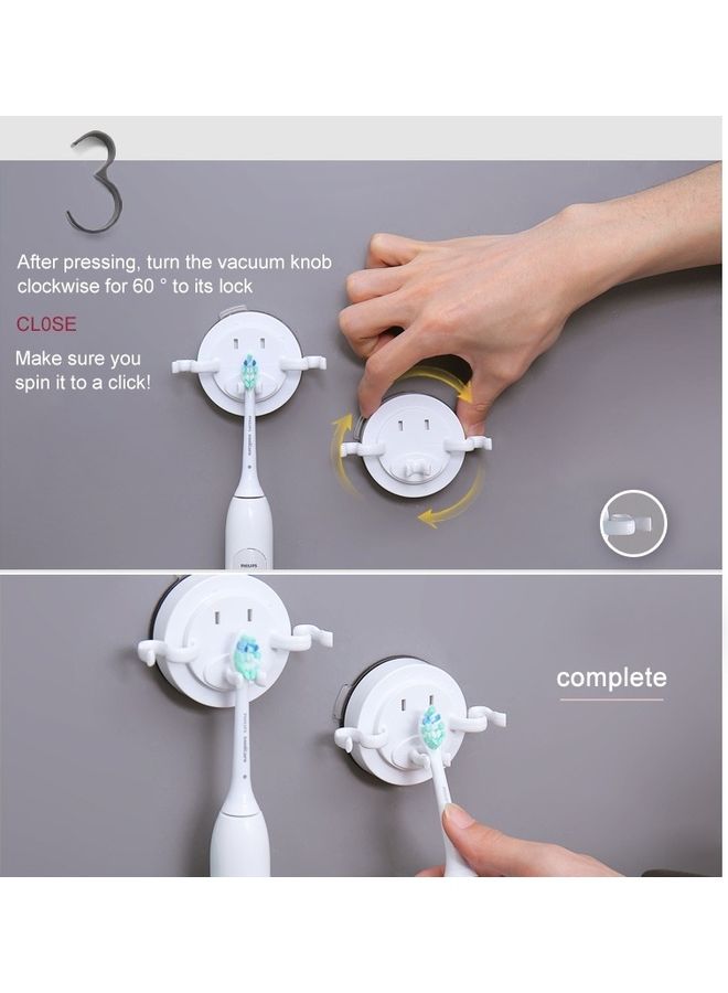 Electric Toothbrush Rack White 14x9x12cm  - Image 5