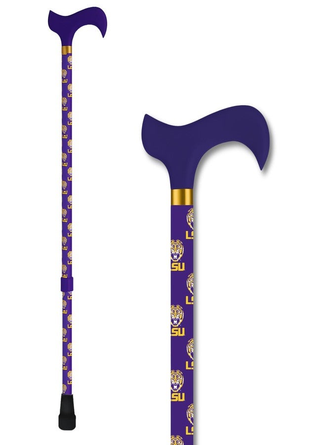 WC WalkingCanes.com LSU Tigers Walking Cane, Official NCAA Licensed, Adjustable Height, Ergonomic Grip - Image 2