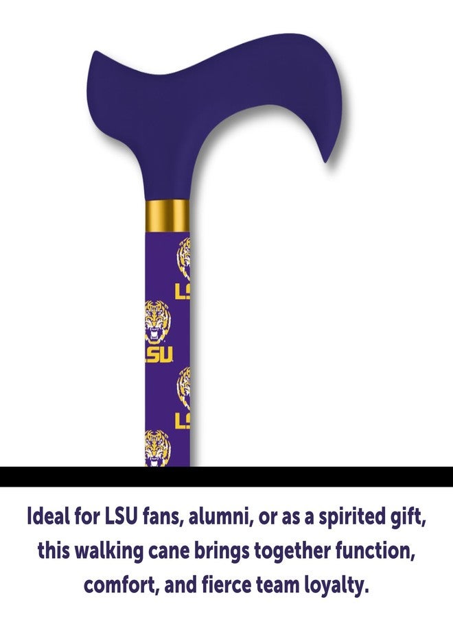 WC WalkingCanes.com LSU Tigers Walking Cane, Official NCAA Licensed, Adjustable Height, Ergonomic Grip - Image 3