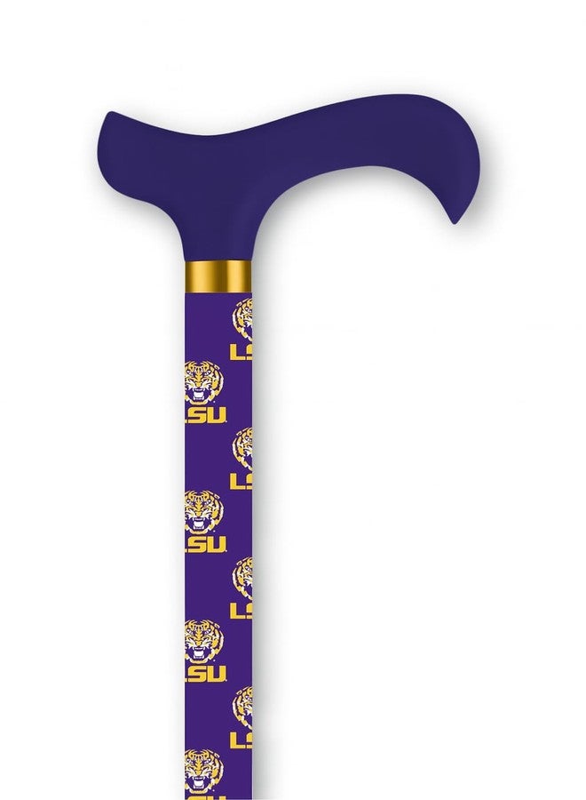 WC WalkingCanes.com LSU Tigers Walking Cane, Official NCAA Licensed, Adjustable Height, Ergonomic Grip - Image 1