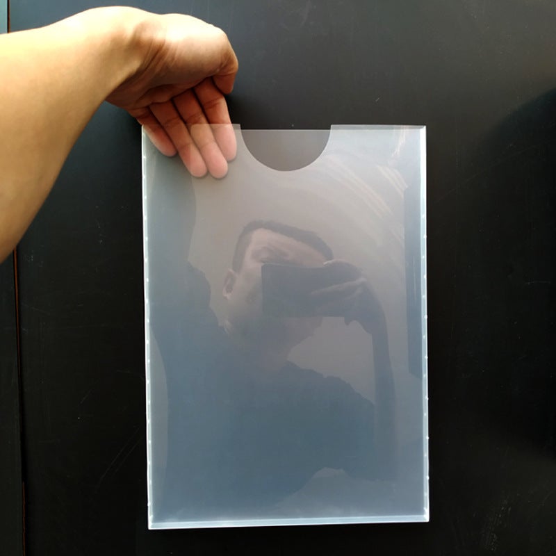 B5 Adhesive File Box Document Transparent Plastic Box Information Sticker Box Adhesive Hanging File Box File Box - Image 4