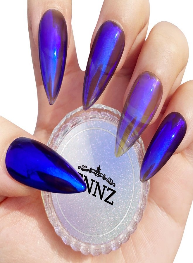 FNNZ Unicorn Chrome Nail Powder, Aurora Unichrome Mermaid Aurora Pigment Pearlescent Nail Art Glitter Dust Decoration for Home DIY Salon Manicure - Galactic Dream - Image 1