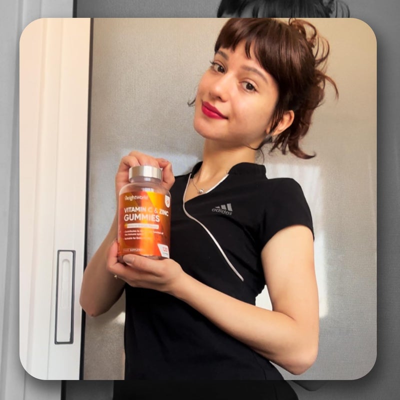 WeightWorld Vitamin C and Zinc Gummies - 120 Tasty Gummies - For Kids & Adults - Natural Orange Flavour - 2 per Day - Gluten-Free, Vegan-Friendly & Non-GMO - Bioavailable Forms (L-Ascorbic Acid & Zinc Citrate) - Image 3