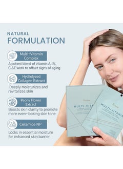 Karuna Skin Multivitamin Face Masks Skincare Musthave Creamcoated Vitaminrich Collagen Mask Facial Masks Face Mask Set 4 Sheets Per Pack  - Image 5