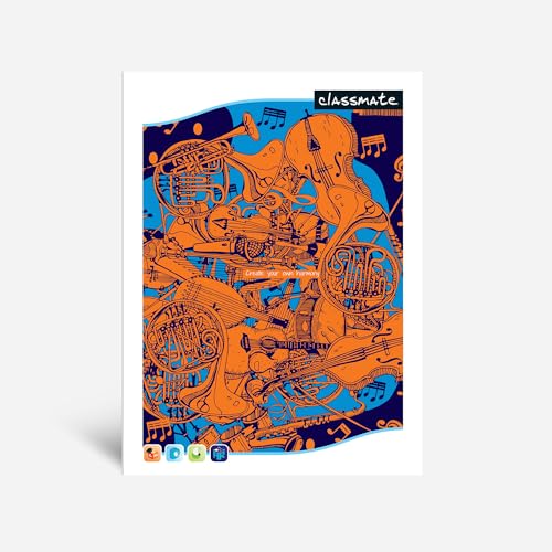 classmate كلاسميت كتاب طويل | 384 صفحة | خط واحد | 29.7سم × 21.0سم | عبوة من 4 | دفتر ملاحظات مخطط بالحجم الطويل لطلاب المدارس - Image 1