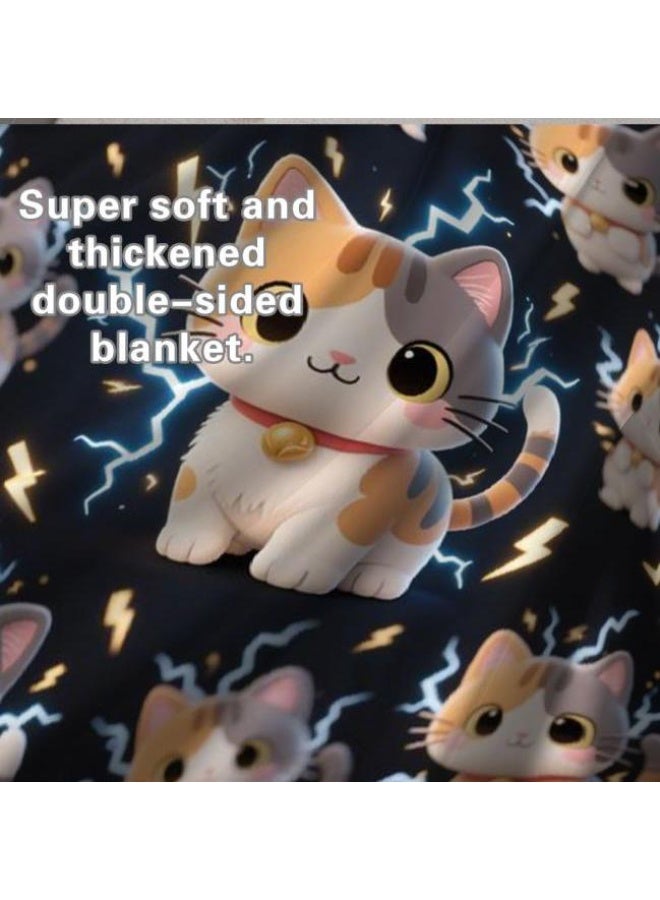 general Baby and children's cartoon flannel thin blanket (warm and comfortable, suitable for sleep, game use) 70cm*100cm