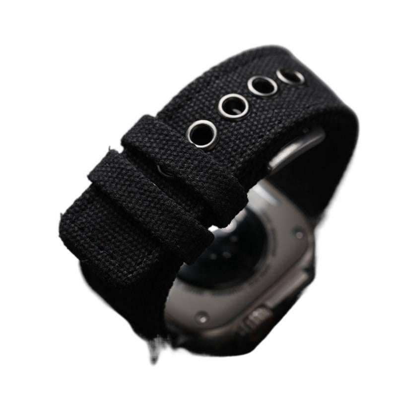 Compatible with Apple Watch Smartwatch Band for daily smartwatch wear and replacement strap Black Home Use Travel Use Outdoor Use Portable Use - Image 1