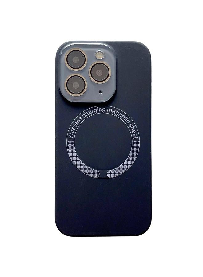 S-TOP Case For iPhone 11 Pro Max Small Window Acrylic Glass Lens MagSafe Silicone Phone Case - Image 1