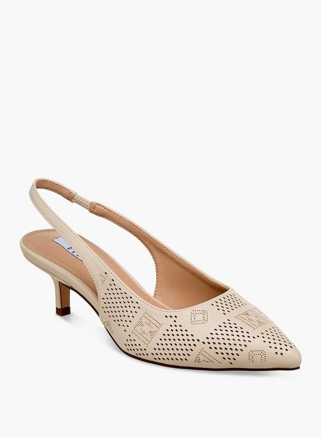 ELLE Women Kitten Heels Slingback Shoes