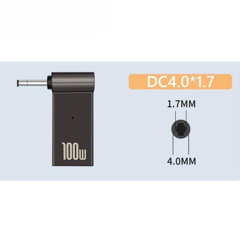 Tobo 100W Female Type-C to Laptop Charging Adapter Converter Compatible with Lenovo IdeaPad Yoga Laptop Series, Chromebook, Liteon, Flex, Notebooks (4.0X 1.7MM Adapter) - Image 2