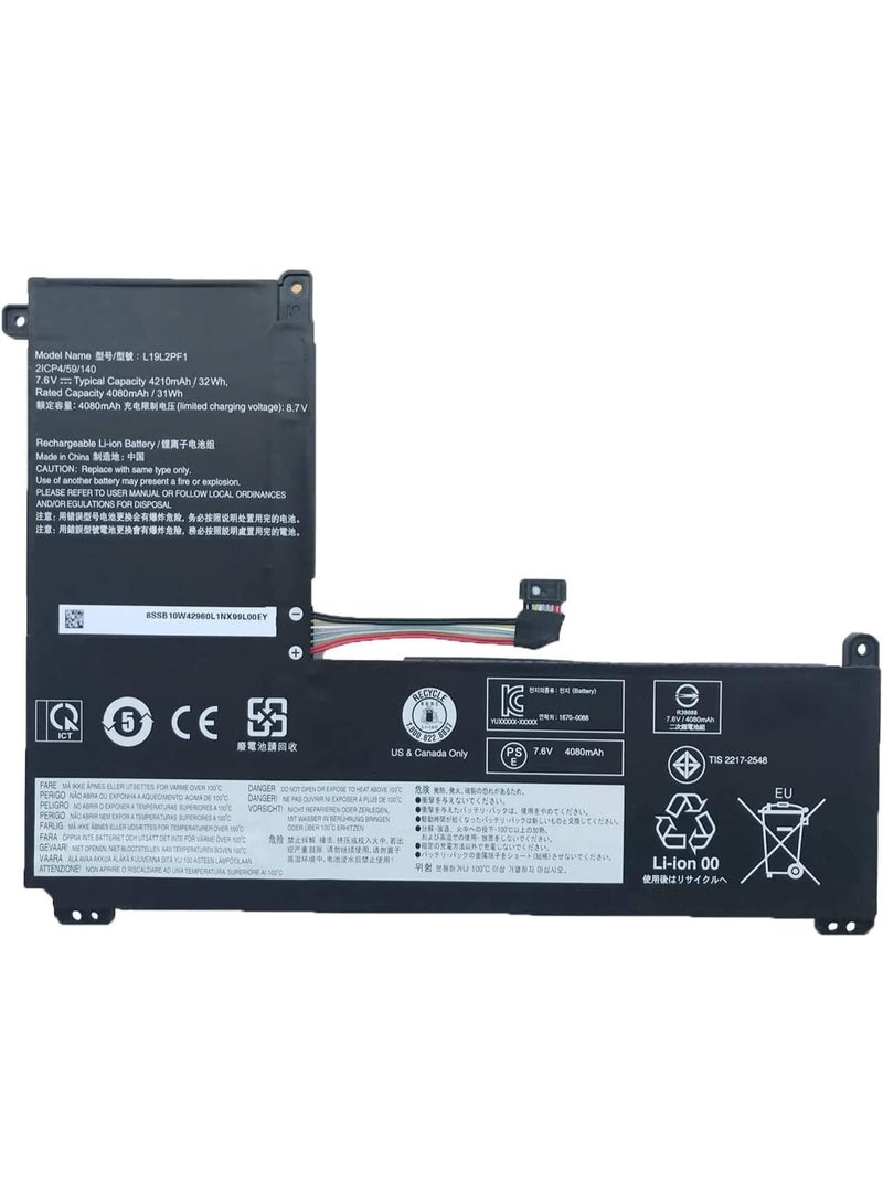 Terabyte 7.6V32Wh 4210mAh L19M2PF1 Battery Compatible for Le.novo IdeaPad 1-11IGL05 1-14IGL05 Series - Image 1