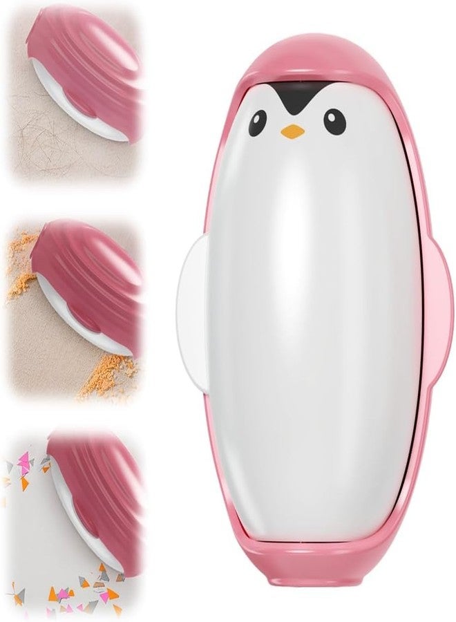 JICOOT Penguin Shape Reusable Lint Roller Ball, Mini Travel Size Lint Roller, On The Go Lint Roller Ball, Small Portable Lint Ball Remover for Clothes and Pet Hair, Extra Sticky & Washable Gel - Image 1