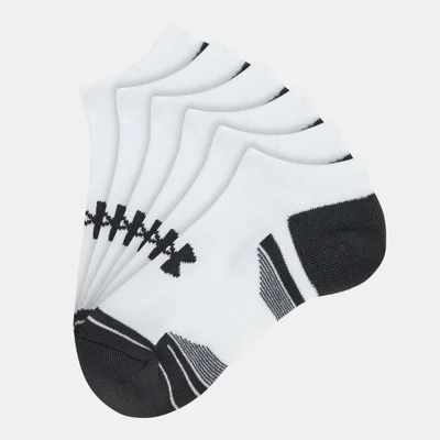 UNDER ARMOUR Kids' UA Performance Tech No Shoe Socks (3 Pack)