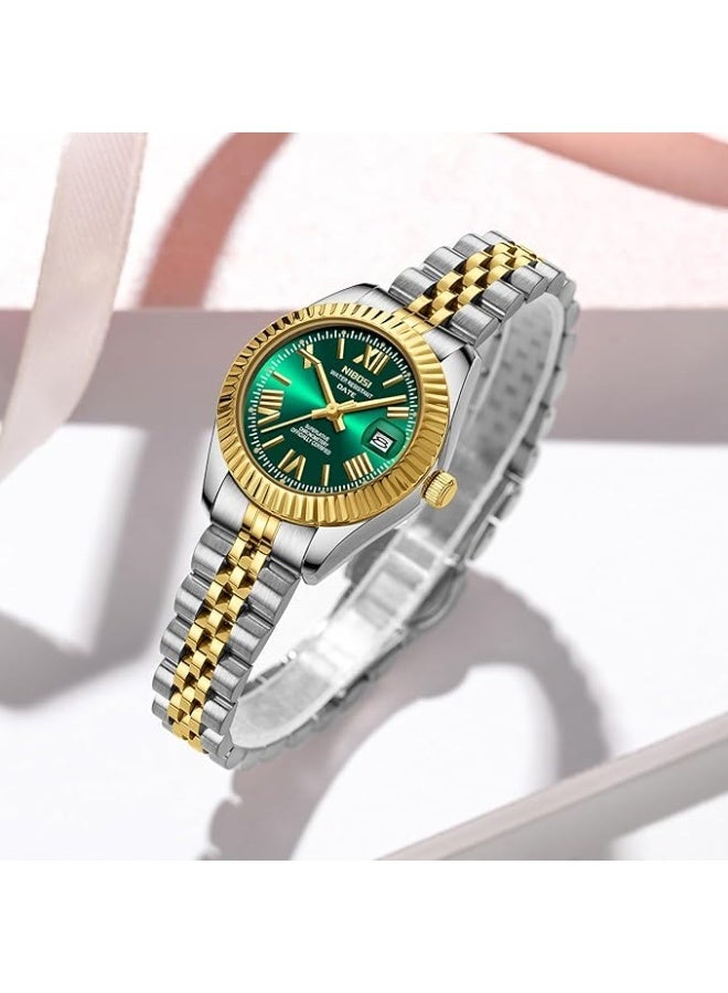 NIBOSI Women Watch Analog Quartz Stainless Steel Waterproof Classic Desiger Date Watches for Women - Image 3