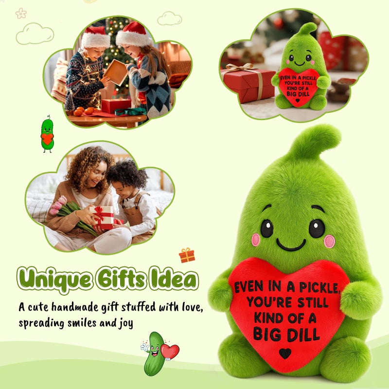 LuoHere Emotional Positive Support Pickle Gifts Valentines Day for Sister Friend Teens Mom Dad Birthday Gifts for Women Men Boss Coworkers Inspirational Travel Get Well Relaxation Self Care Gift Easter Basket - Image 3