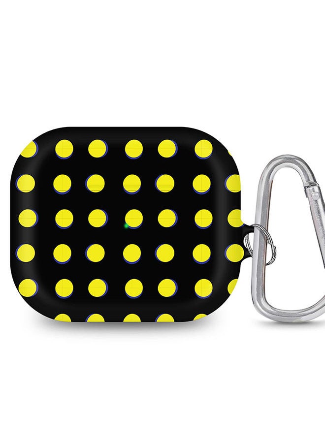 Stylizedd - StylePods Case for Airpods 3rd Gen Case With Anti-Lost Keychain - Yellow Dots - Image 1