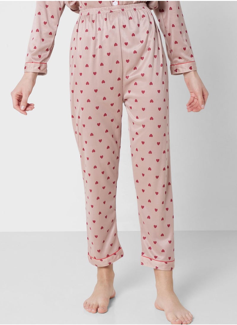 Ginger - 2 Piece Printed Pyjama Set - Image 1