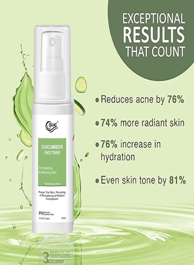 Quat Cucumber face Toner | For Soothing & Balancing Skin | Refreshing Skin | All Skin Types | 100 ml - Image 5
