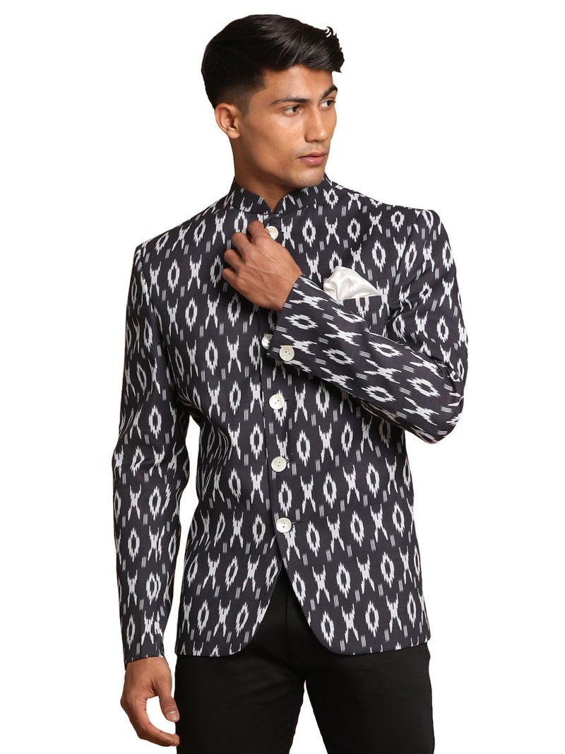 VASTRAMAY Men's Black Jodhpuri_VASMJP012BL_40 - Image 1