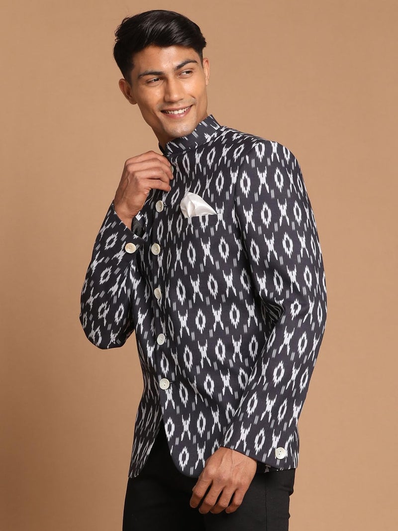 VASTRAMAY Men's Black Jodhpuri_VASMJP012BL_40 - Image 3
