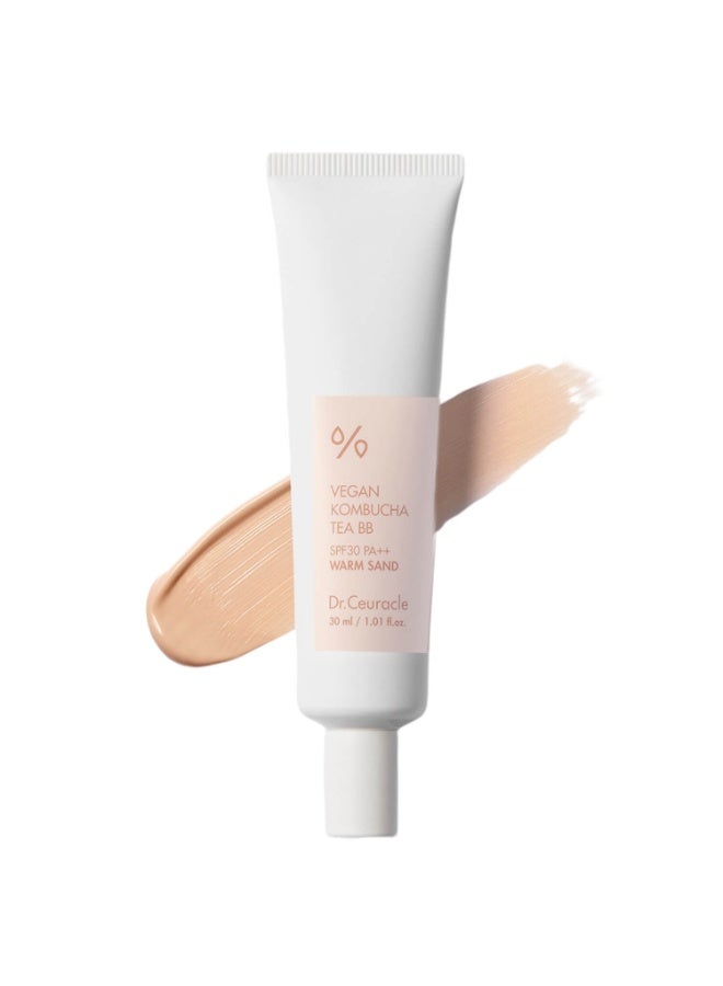 كريم أساس دكتور سيوراكل النباتي بنكهة شاي الكومبوتشا مع عامل حماية من الشمس SPF30، لون رملي دافئ، 30 مل - Image 2