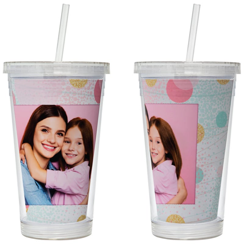 Neil Enterprises, Inc. Photo Acrylic Tumbler with Straw - Image 1
