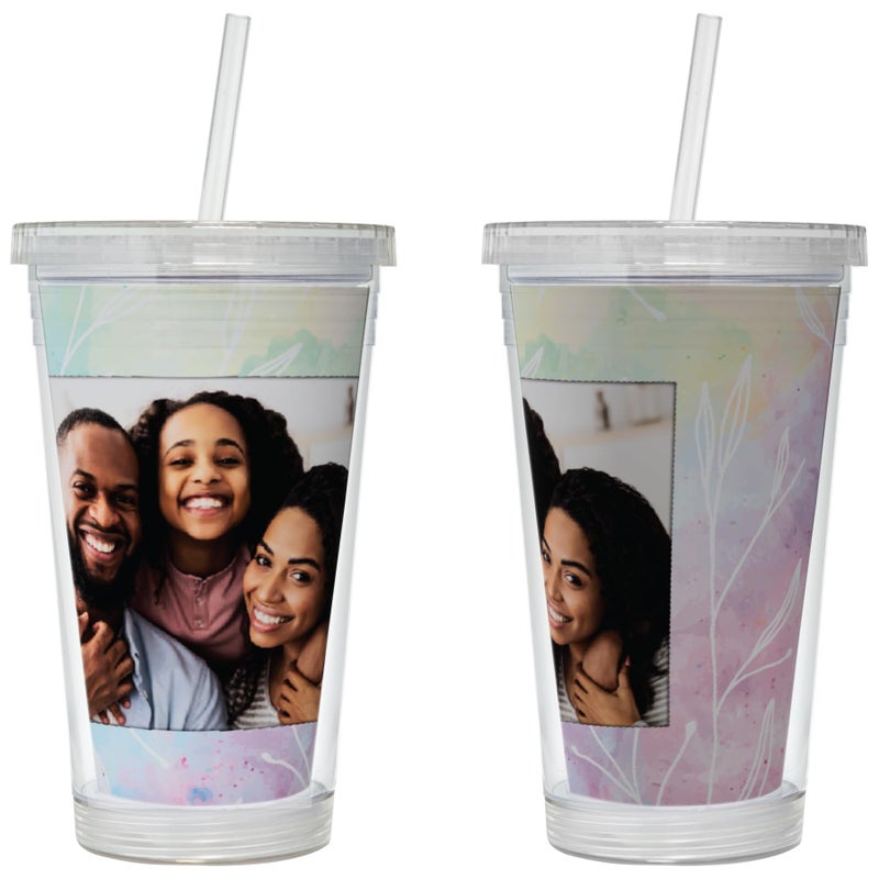 Neil Enterprises, Inc. Photo Acrylic Tumbler with Straw - Image 3