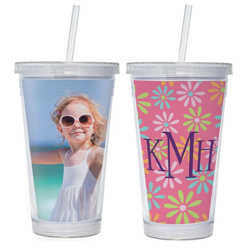 Neil Enterprises, Inc. Photo Acrylic Tumbler with Straw - Image 5