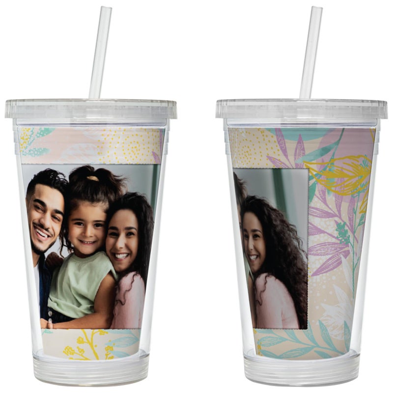 Neil Enterprises, Inc. Photo Acrylic Tumbler with Straw - Image 2