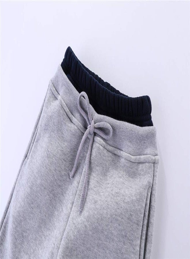 Mud Kingdom Baby Boys Joggers Winter Cute Bear Fleece 18-24 Months Gray - Image 4