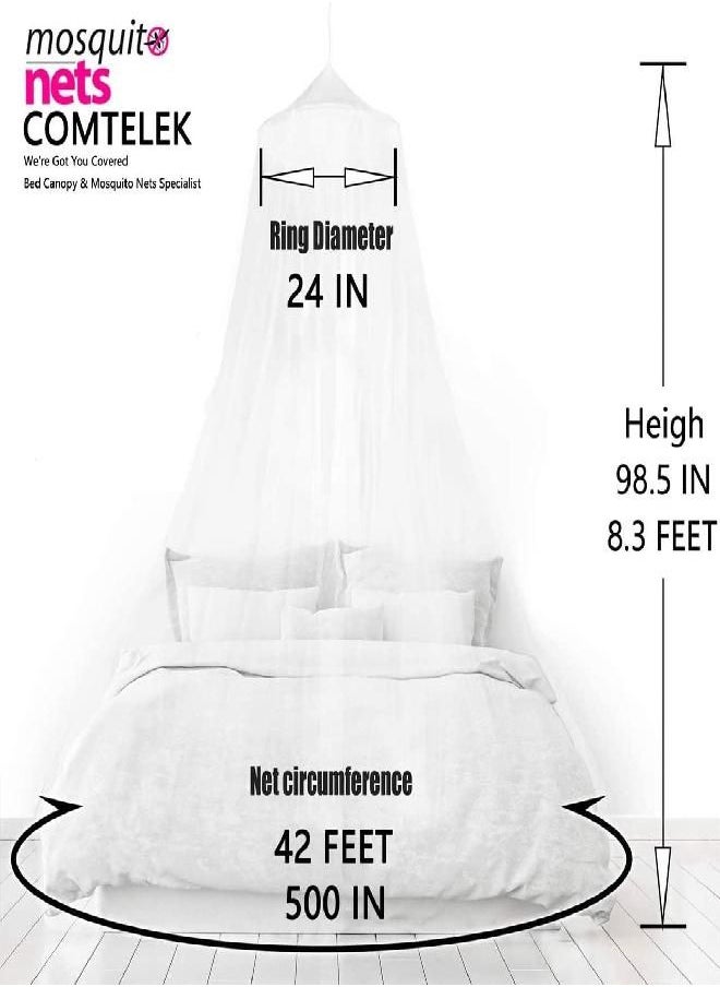 Mosquito Net Bed Canopy for Girls,King Canopy Bed Curtains Full Queen Size from Ceiling,Dome Mosquito Netting Bed Tent Twin Girls Princess Canopy Bed White Decor for Baby Crib,Kid Bed and Adult Beds - pzsku/ZDCD5C7AF770F83F56D56Z/45/_/1693490282/bd9e70dc-d6d2-4f3a-a092-5c118da3932e