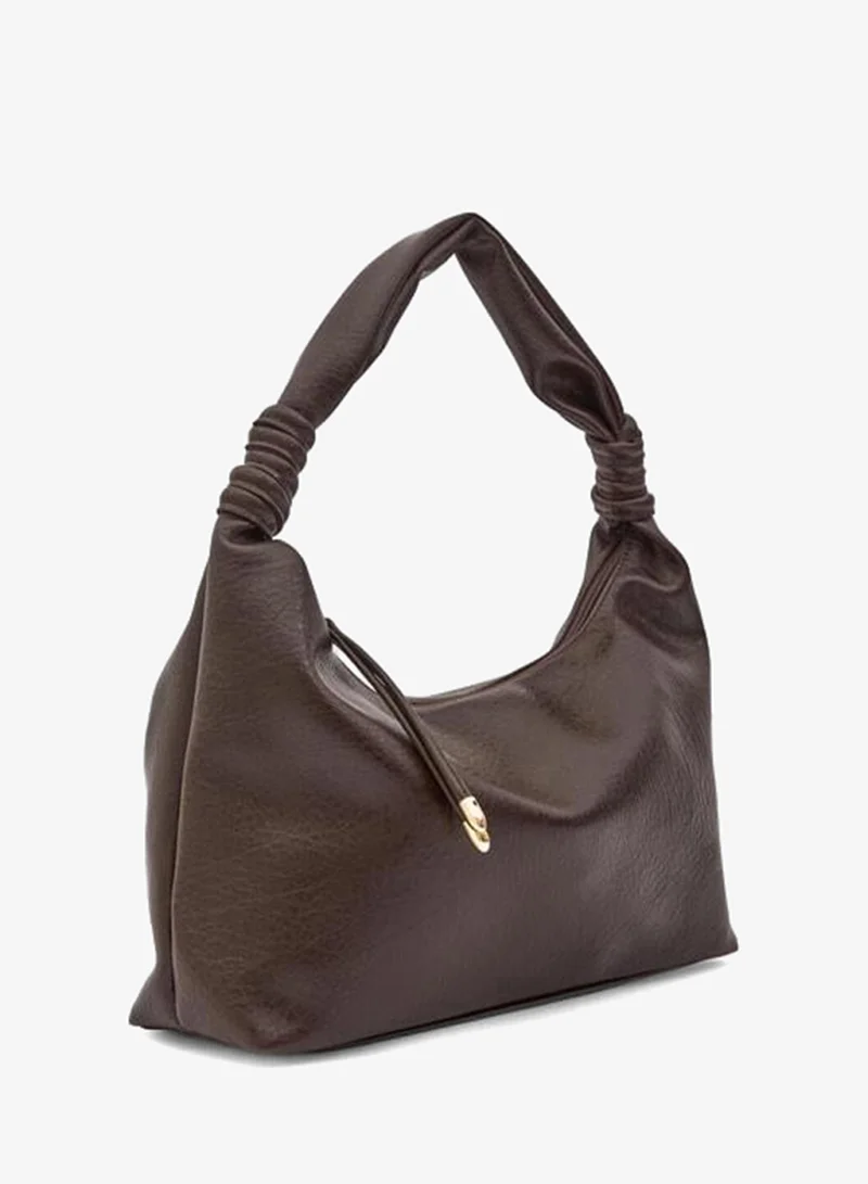Shule Bags  Harlow Oval Shoulder Bag – Dark Coffee for Women | Best Price UAE