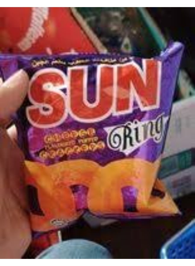 صن رينجز بنكهة الجبنة – حلقات ذرة كبيرة مقرمشة – 60 جم | سناك جبني للأطفال والكبار - Image 2