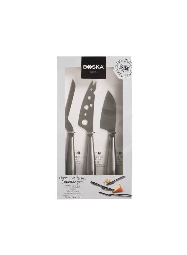 BOSKA Stainless Steel Cheese 3 Knife Set - Image 4