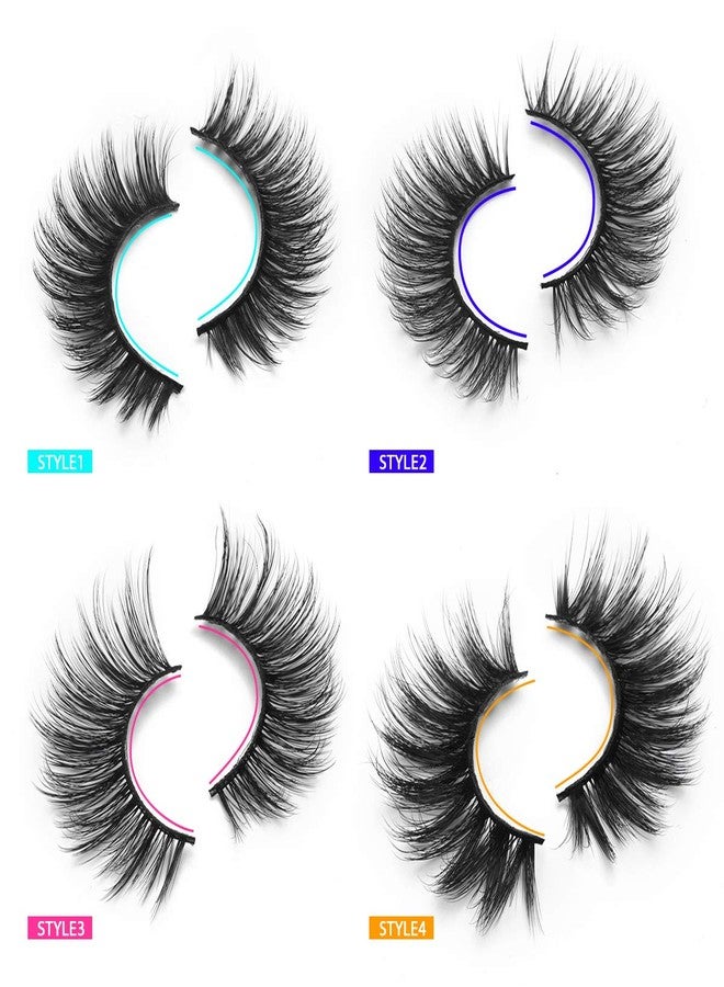 DYSILK Fluffy Lashes False Eyelashes - Lashes Mink 20 Pairs Wispy Lashes 6D 4 Styles Mixed Faux Mink Eyelashes False Lashes Mink Lashes Natural Look Cat Eye Lashes Wispy Eyelashes Pack| 11mm-20mm - Image 4