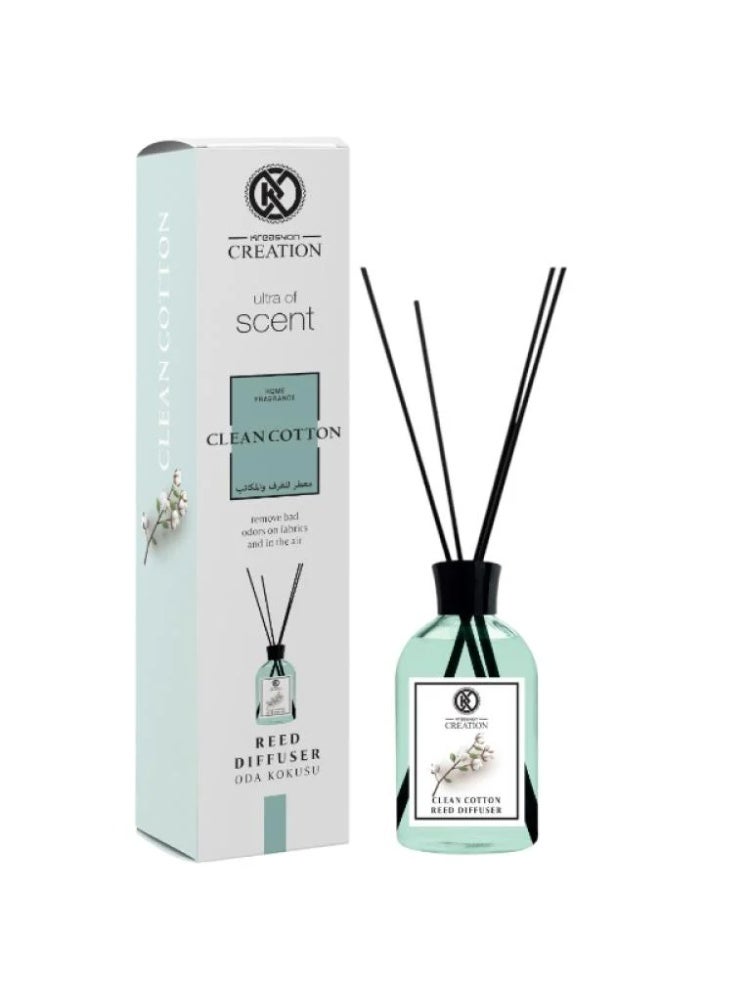 Kreasyon Creation Clean Cotton Room And Office Reed Diffuser 115 ml