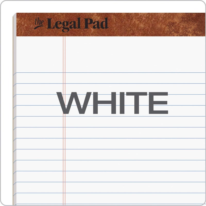 TOPS 8.5 x 11 3/4 Legal Pads, 12 Pack, The Legal Pad Brand, Wide Ruled, White Paper, 50 Sheets Per Writing Pad, Made in the USA (7533) - Image 5